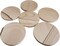 Sandstone Coaster,Set of Six,Natural Sandstone 3.94 Inch Fashion Pattern,Cork Non-Slip Back Cover